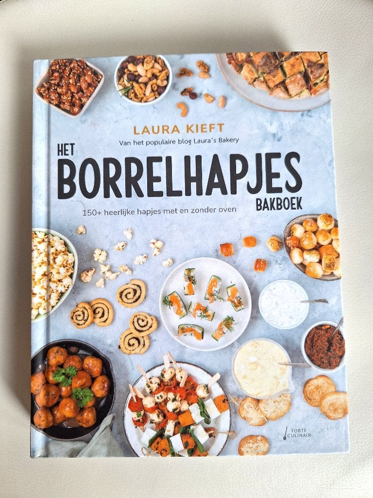 Het Borrelhapjes Bakboek - Laura Kieft, Zo goed als nieuw, Laura Kieft, Overige gebieden, Tapas, Hapjes en Dim Sum