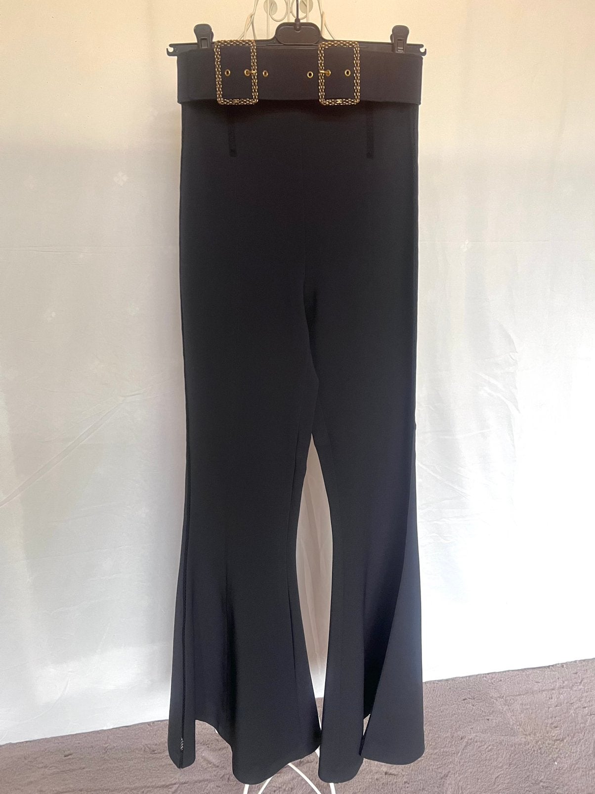 Elisabetta Franchi elegant broek, Kleding | Dames, Broeken en Pantalons, Zo goed als nieuw, Zwart, Lang, Ophalen of Verzenden