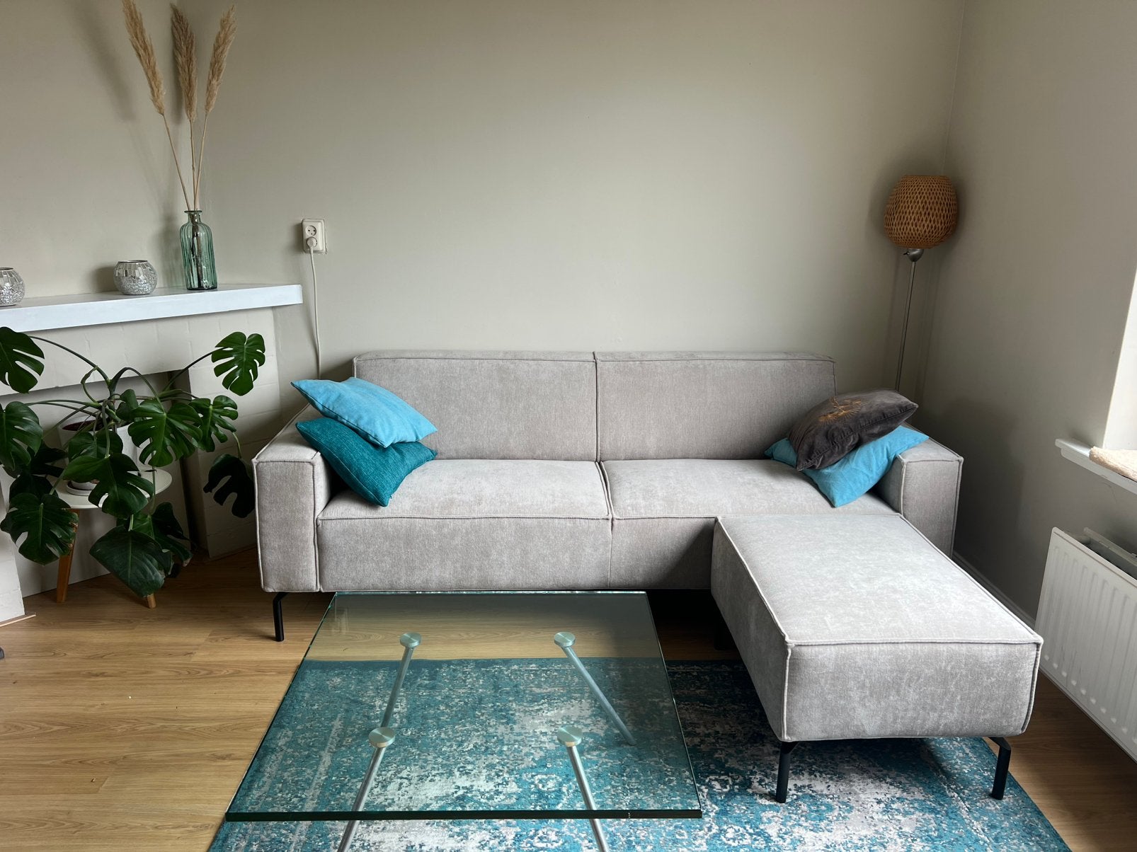 Glazen design salontafel Beek Mapertuus, Ophalen, 100 tot 150 cm, 50 tot 100 cm, Modern