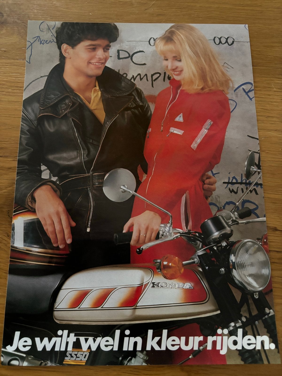 Honda SS 50 4-takt bromfiets folder brochure zeldzaam, Ophalen of Verzenden, Zo goed als nieuw