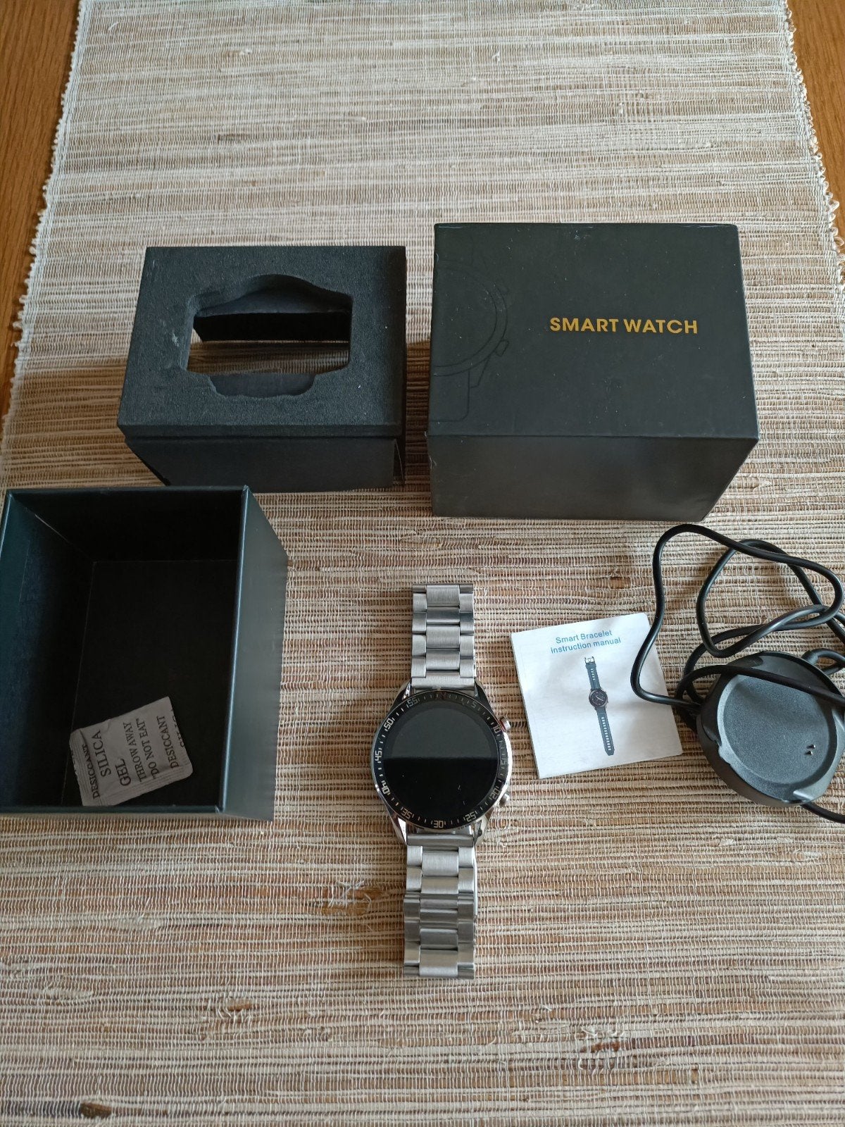 smart watch horloge, Ophalen of Verzenden, Nieuw, Zwart, Android