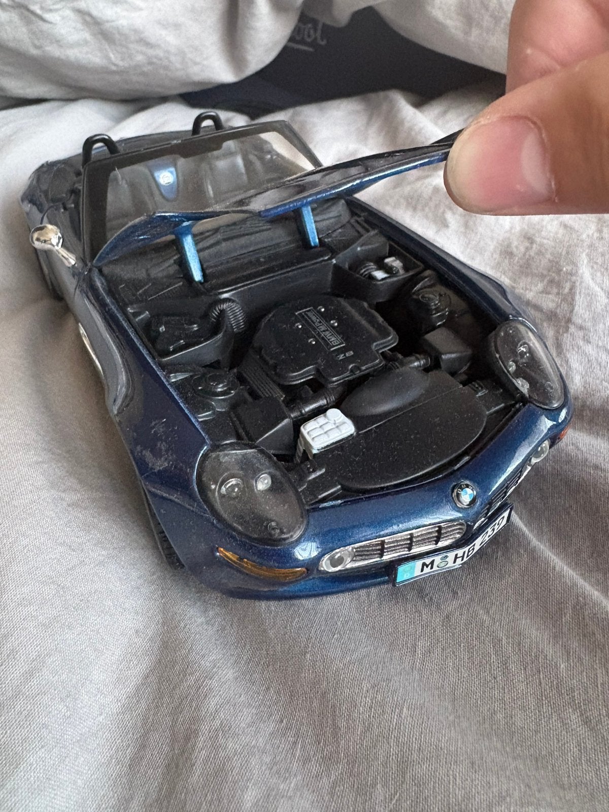 Maisto BMW Z8 Roadster – Schaal 1:18 (Donkerblauw), Ophalen of Verzenden, Gebruikt, Auto, Maisto