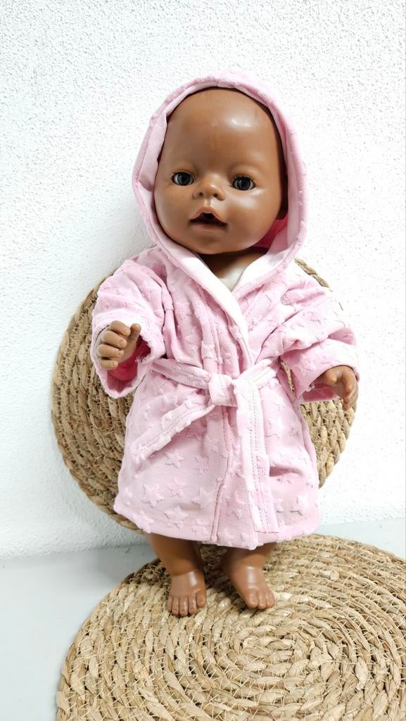 Roze badjas voor baby born pop, Kinderen en Baby's, Speelgoed | Poppen, Ophalen of Verzenden, Nieuw, Babypop