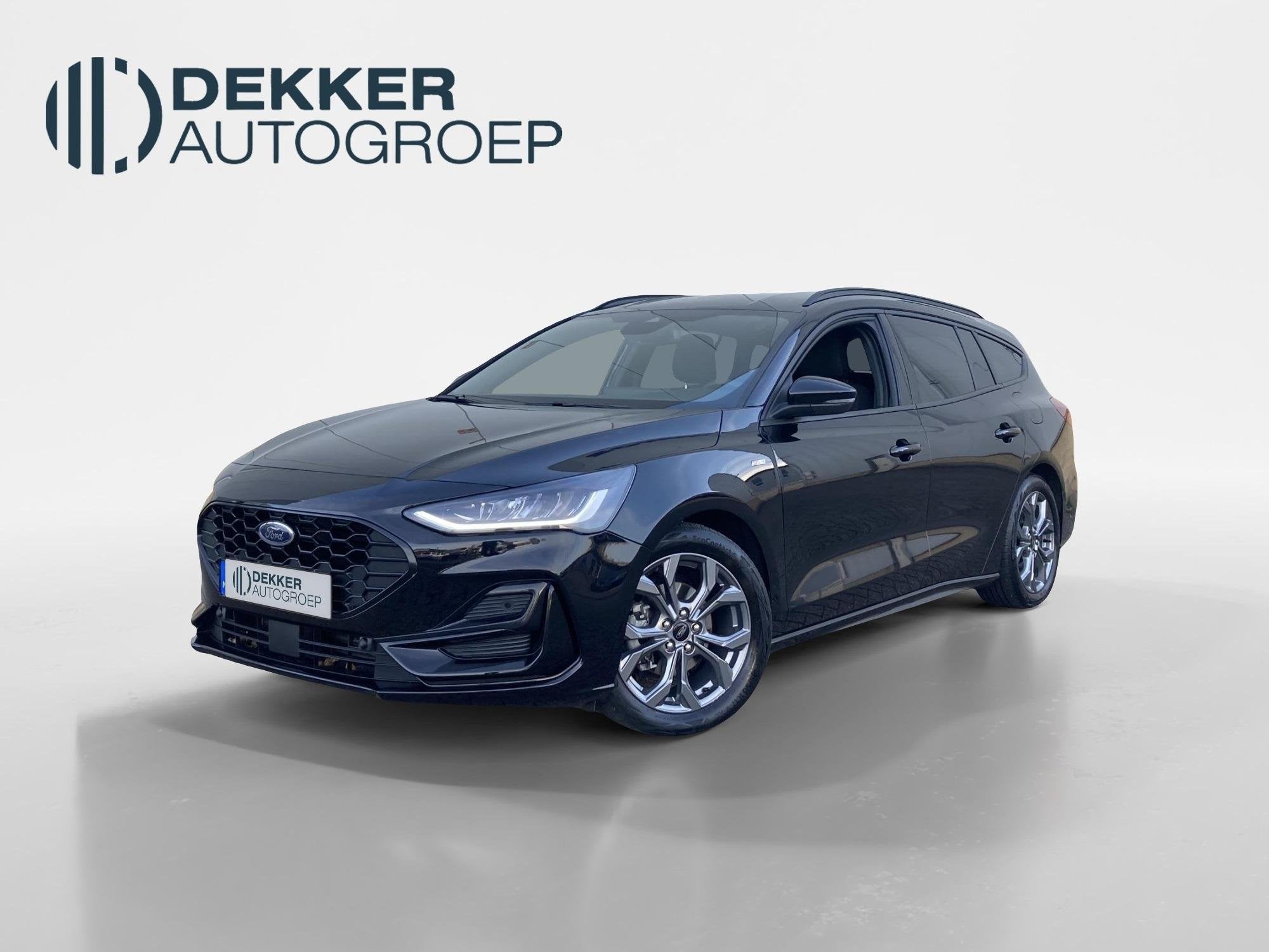 Ford Focus 1.0 EcoBoost Hybrid ST Line 125 pk Wagon GROOT NA, Auto's, Gebruikt, Zwart, Origineel Nederlands, Handgeschakeld