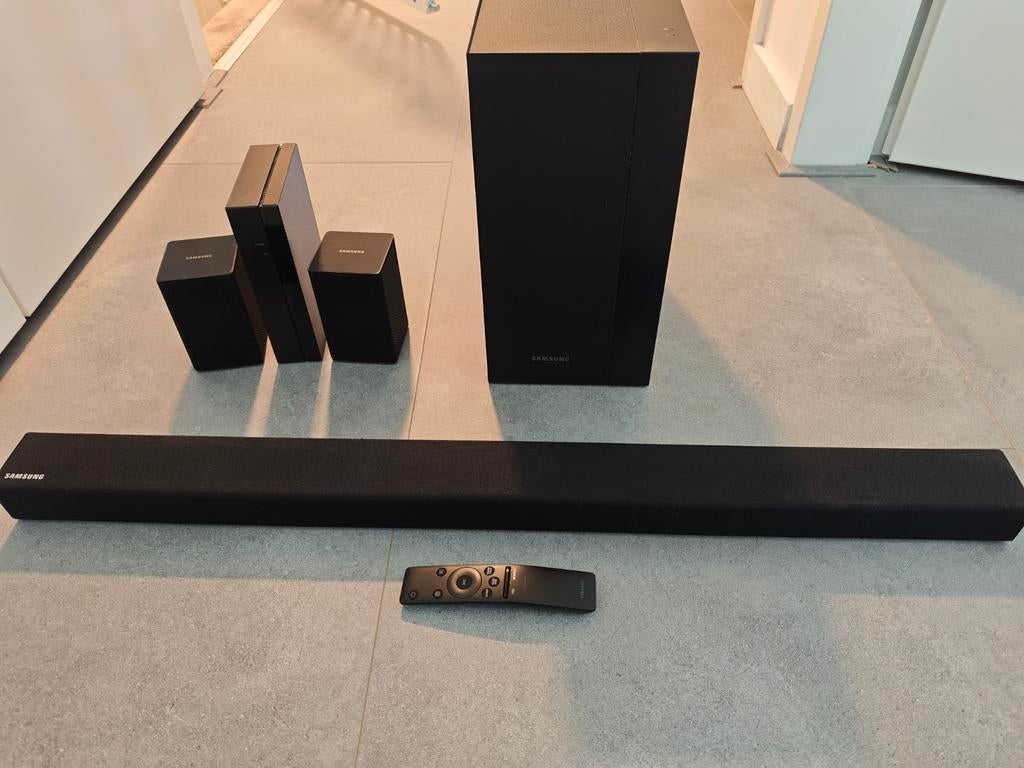 Samsung soundbar set HW-M360 + subwoofer + rear speakers!, Ophalen of Verzenden, Bluetooth, Zo goed als nieuw