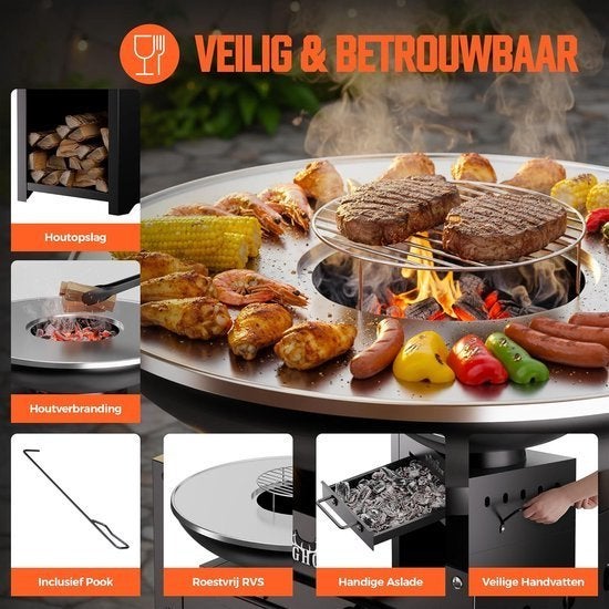 Plancha Grill – Grillplaat – Bakplaat – Tafelgrill, Corvance B.V., Verzenden, Nieuw, Corvancebol@gmail.com