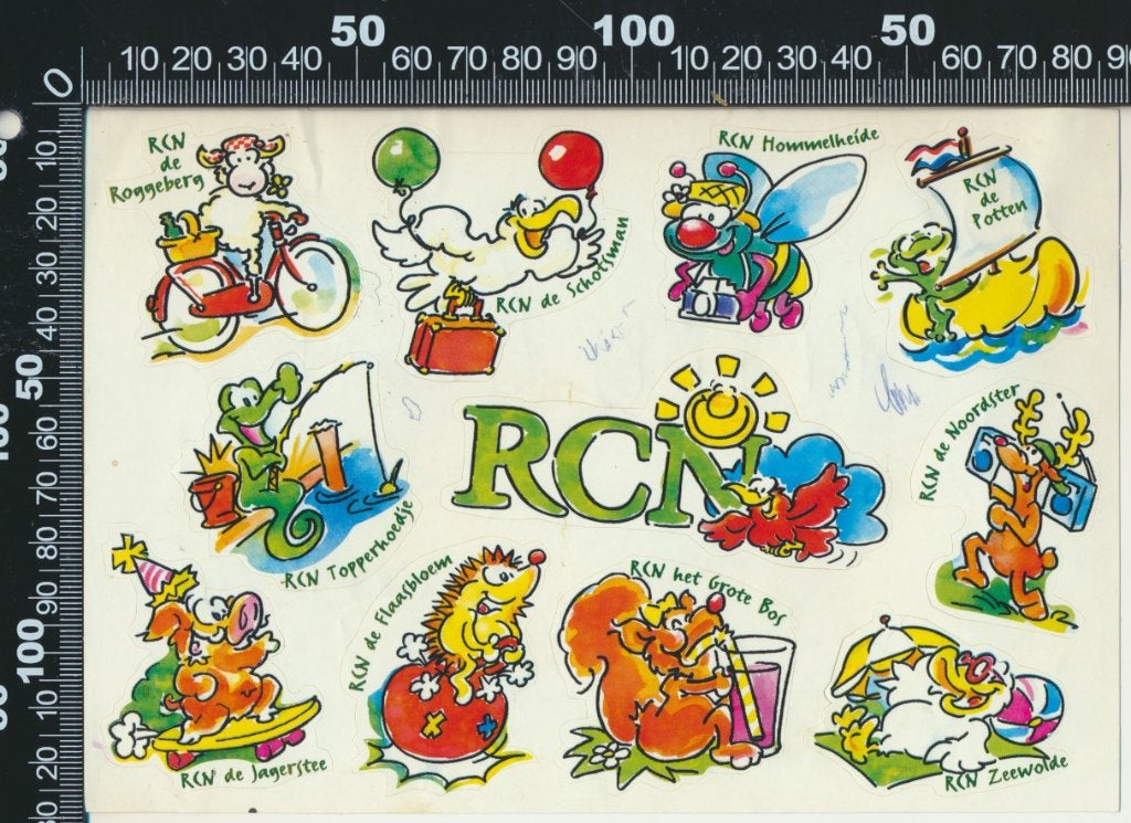 Sticker: RCN (Stickervel), Ophalen of Verzenden, Zo goed als nieuw, Bedrijf of Vereniging