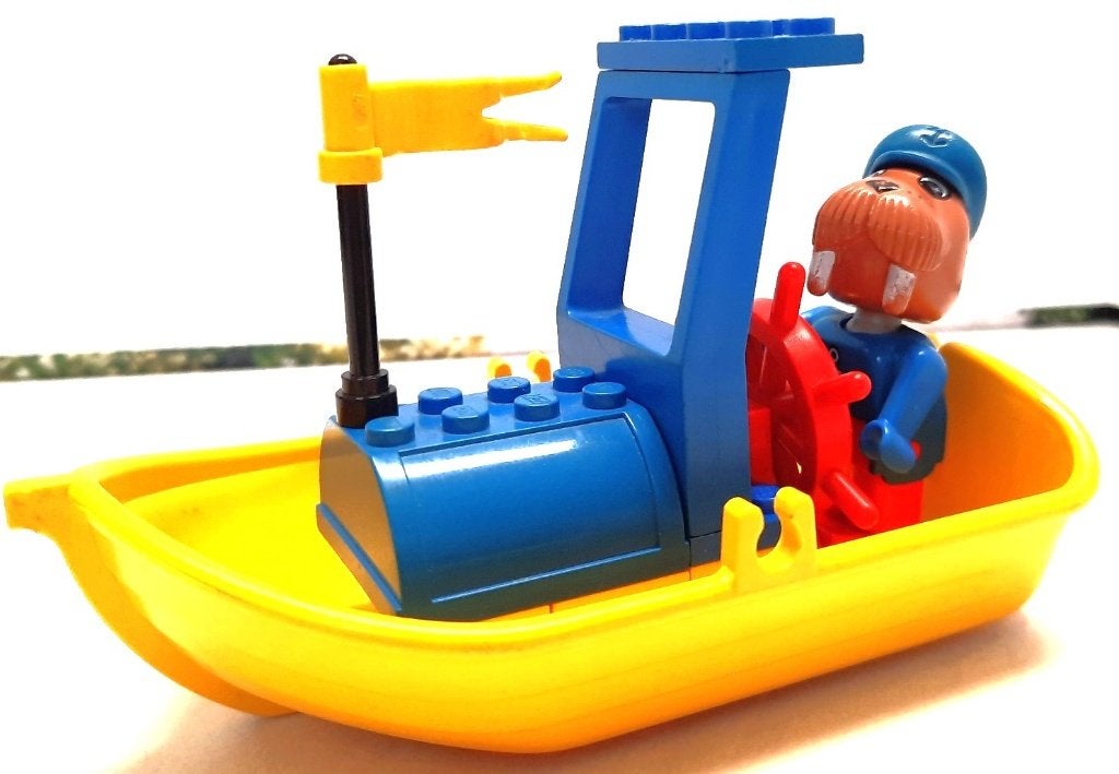 Lego Fabuland Wally en de Motorboot 3633 (1986), Verzenden, Gebruikt, Lego