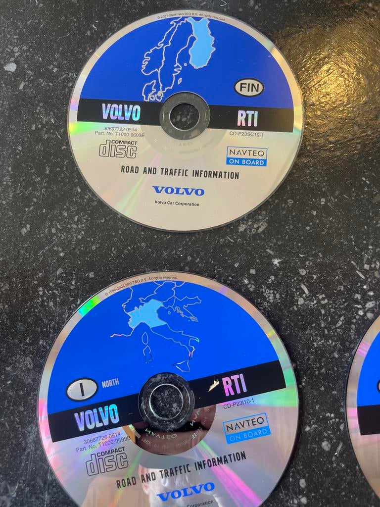 Volvo RTI Navigatie CD's - Road Traffic Information, Ophalen of Verzenden, Gebruikt