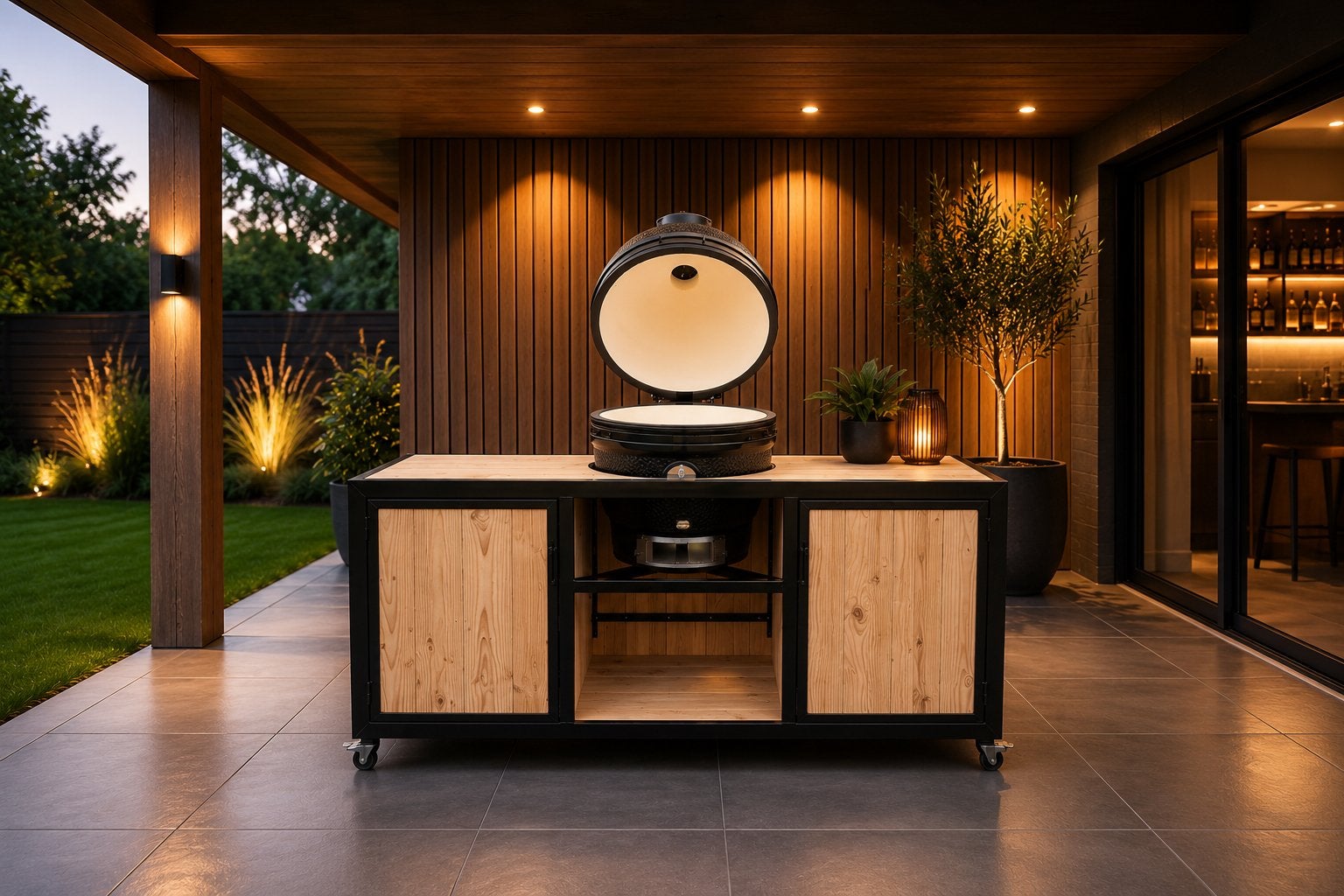 Luxe Buitenkeuken inclusief Kamado BBQ