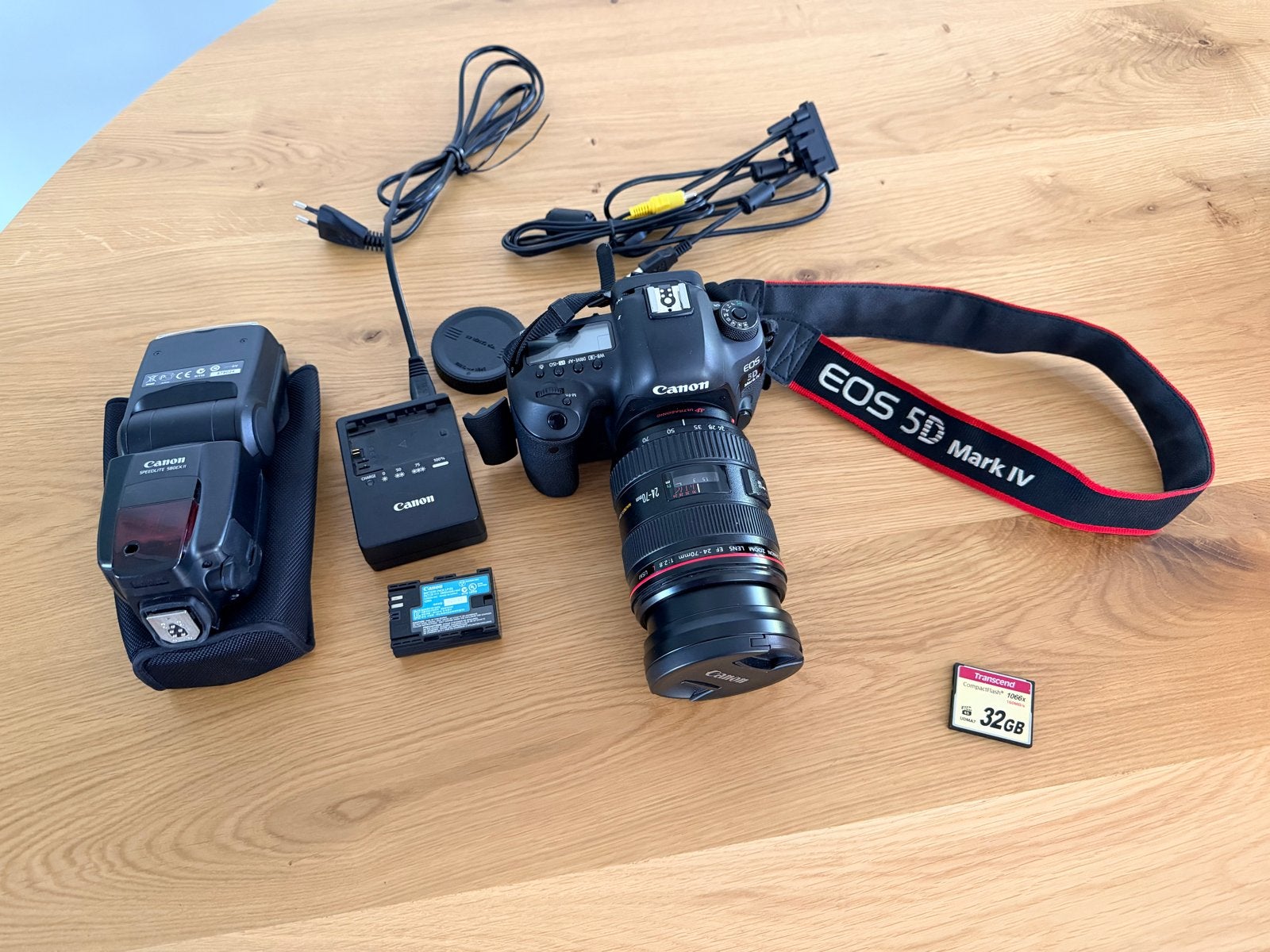Canon EOS 5D Mark IV met EF 24-70mm f/2.8L USM lens, Audio, Tv en Foto, Fotocamera's Digitaal, Spiegelreflex, Canon, Beeldstabilisatie