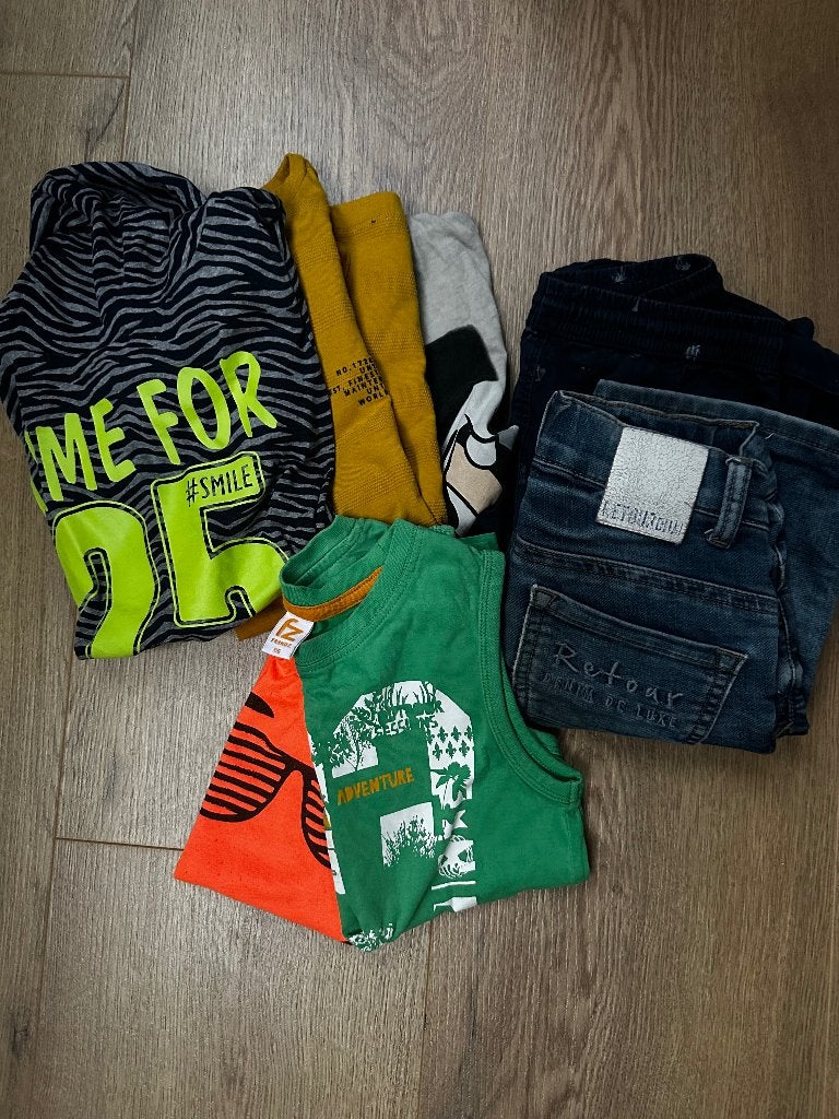 Jongens kleding 116-122, Ophalen of Verzenden, Zo goed als nieuw, Jongen, Setje