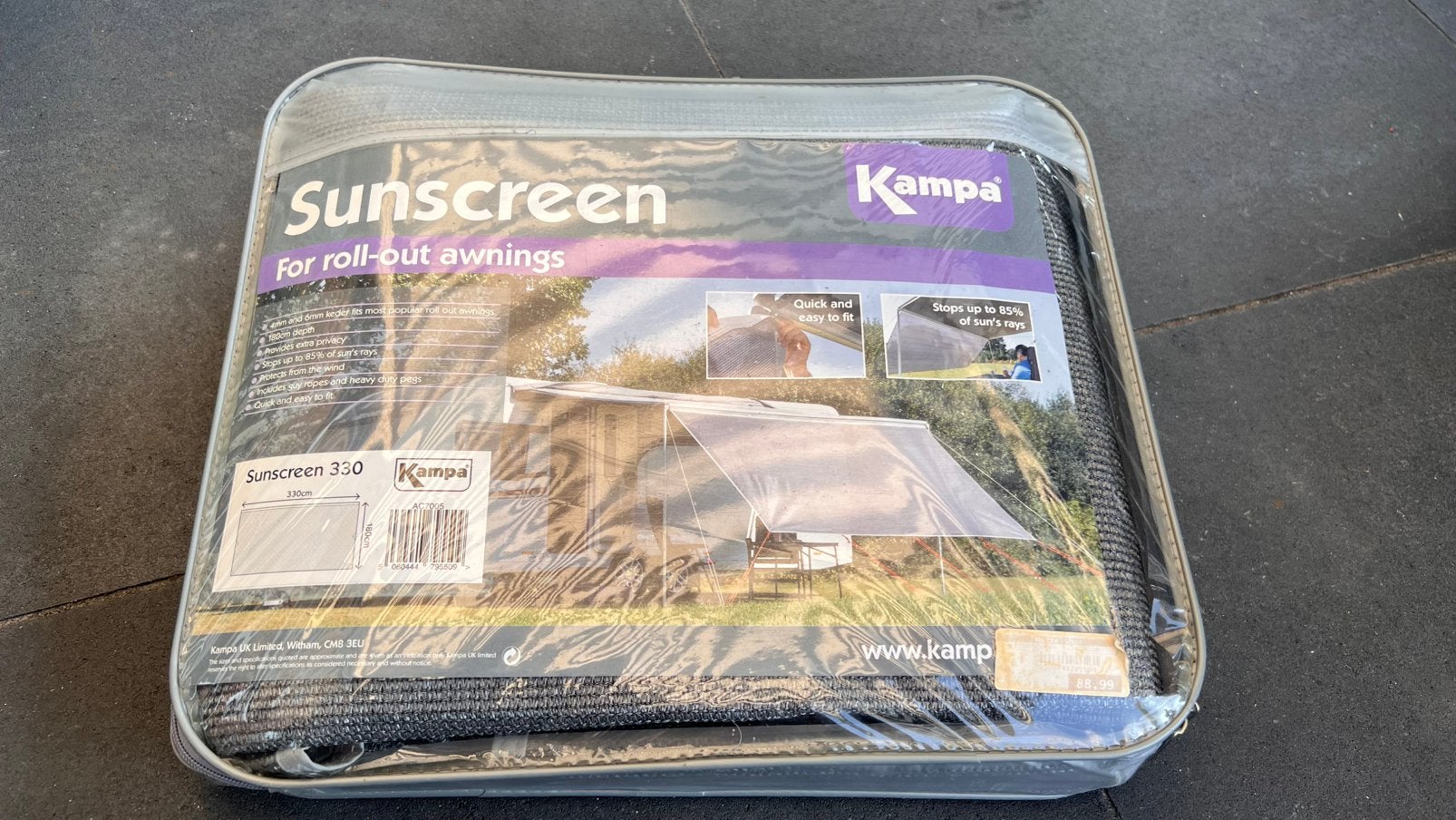 Sunscreen 330 bij 180, Ophalen of Verzenden, Zo goed als nieuw, Screen