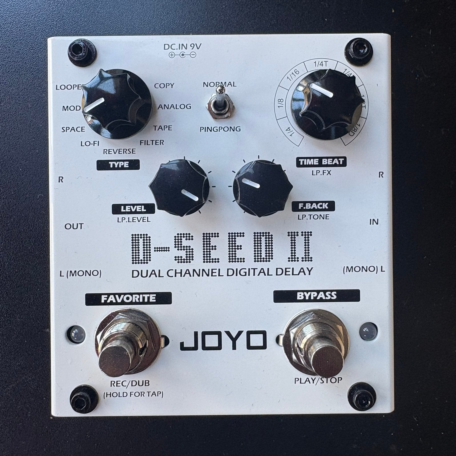 JOYO D-SEED II-  Digital Delay & Looper, Ophalen of Verzenden, Zo goed als nieuw, Delay of Echo