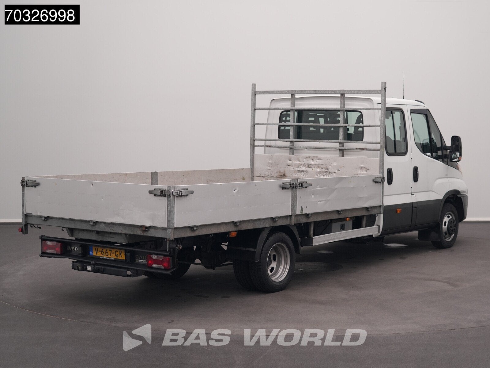Iveco Daily 50C18 3.0L Automaat Dubbel Cabine Open Laadbak 3, Automaat, Stof, Gebruikt, Euro 6