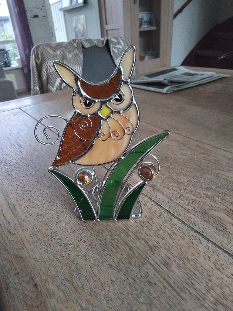 Wax cine lichthouder, Ophalen of Verzenden, Gebruikt, Glas, Waxinelichthouder