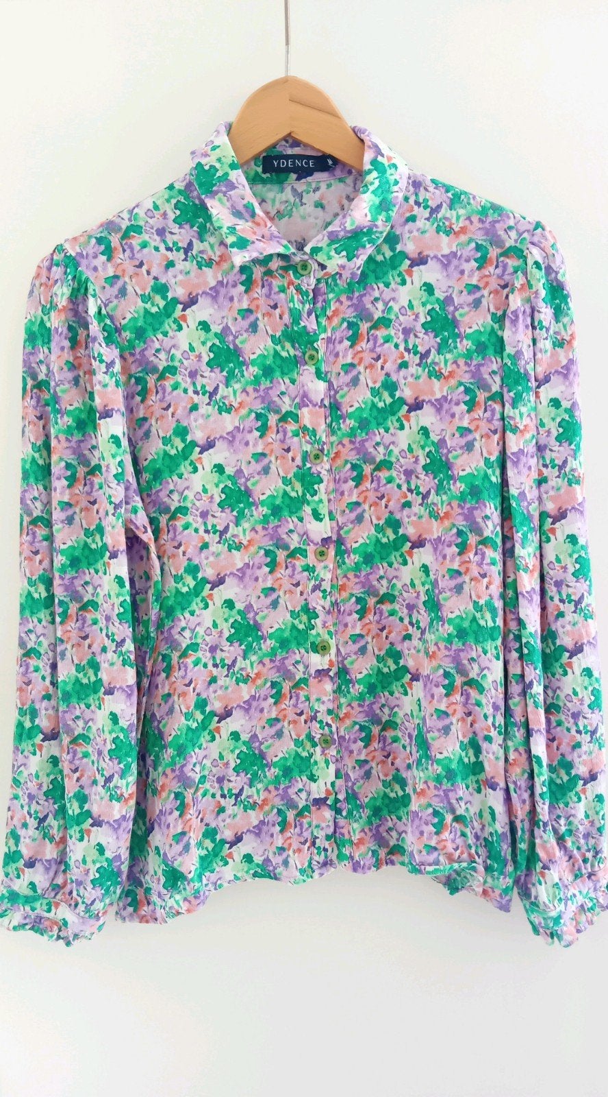 Ydence blouse bloemenprint groen M, Maat 38/40 (M), Zo goed als nieuw, Groen, Ydence