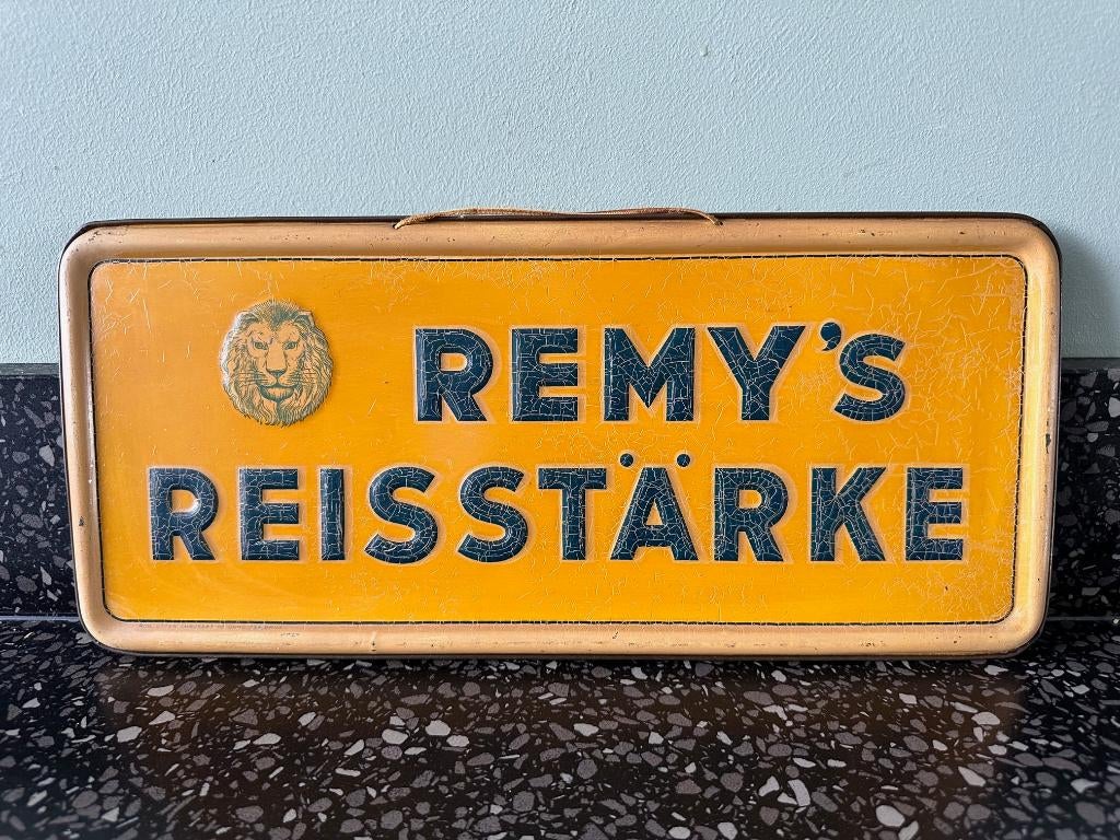 Mooi blikken Remy's Reisstärke bord. Rob Otten. Stokoud., Ophalen of Verzenden, Gebruikt, Reclamebord