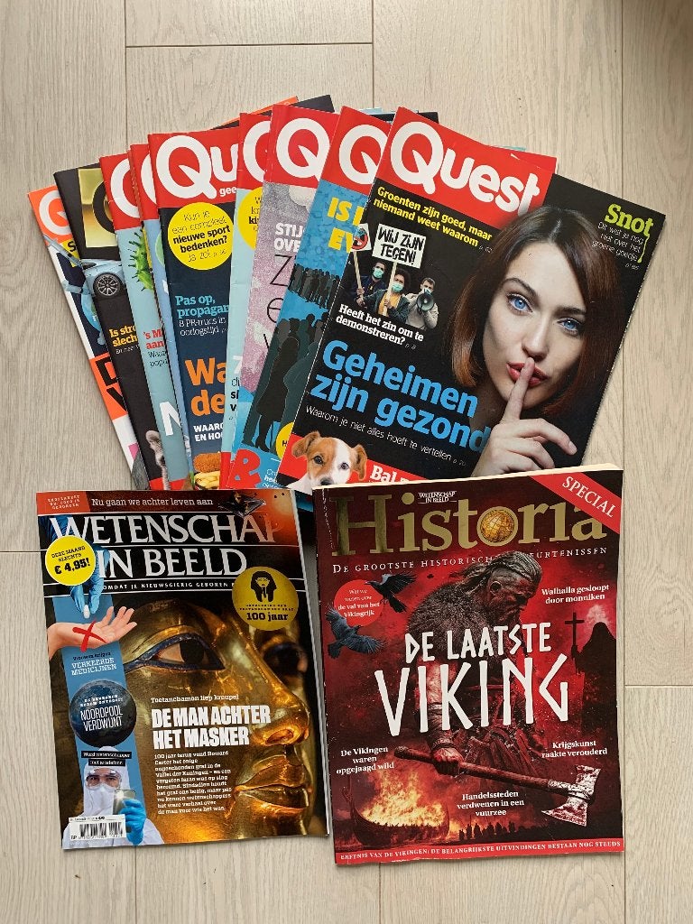 Te koop quest bladen enz., Ophalen of Verzenden, Zo goed als nieuw, Wetenschap en Natuur