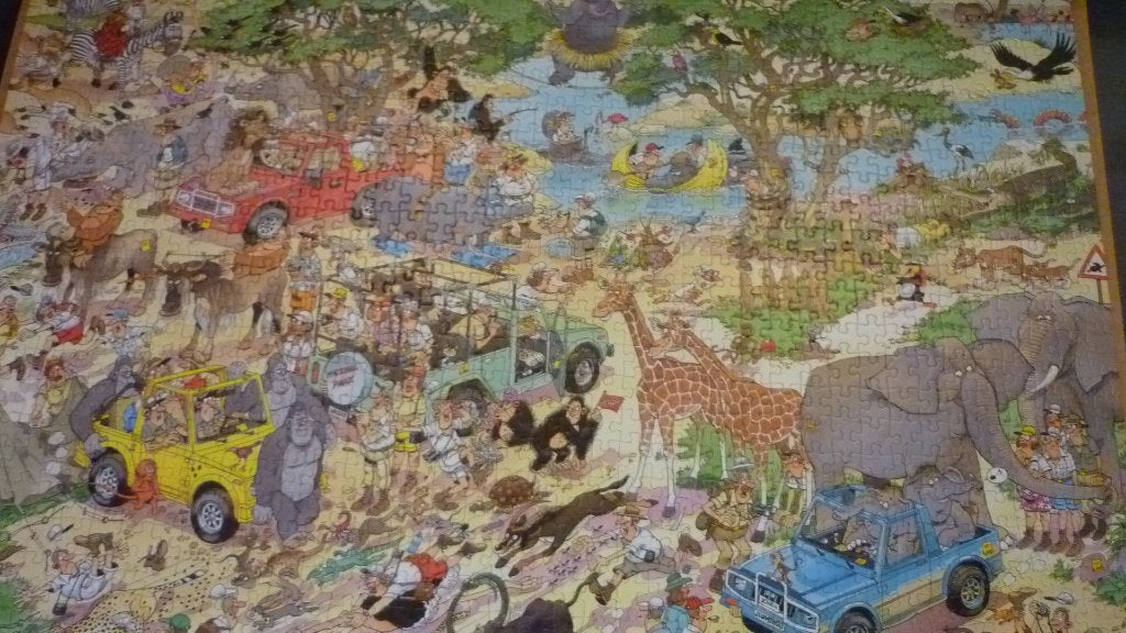 jan van haasteren puzzel, Ophalen, 500 t/m 1500 stukjes, Zo goed als nieuw