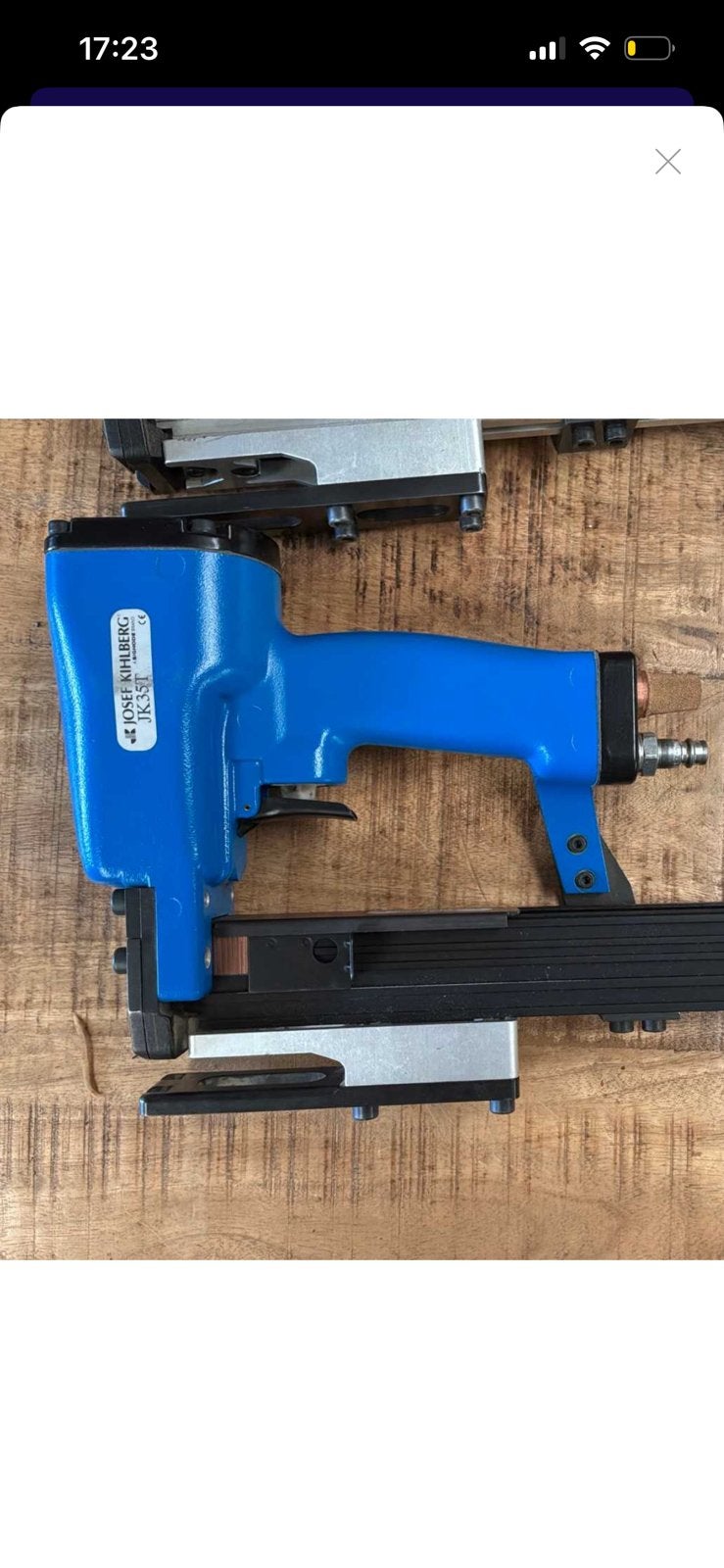 Josef killberg tackers pneumatisch 2x, Doe-het-zelf en Verbouw, Gereedschap | Overige machines, Ophalen, Zo goed als nieuw