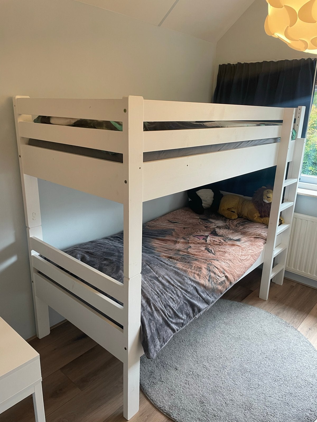 Stapelbed Rockwood Camiel wit inclusief 2 matrassen, Ophalen, Gebruikt, 90 cm, Eenpersoons