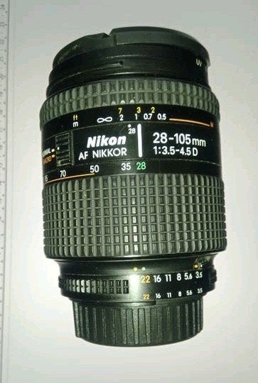 Nikon AF Nikkor 28-105mm f/3.5-4.5D Zoomlens, Gebruikt, Nikon, Ophalen of Verzenden, Autofocus