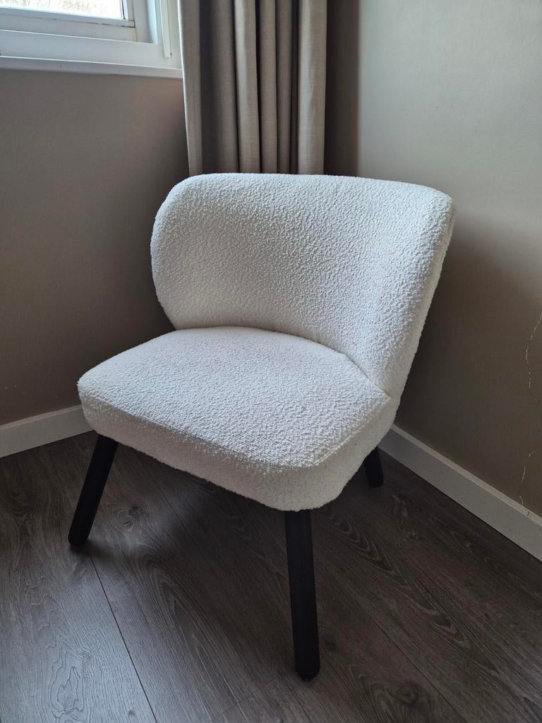 Teddy fauteuil - Troyes - wit, Huis en Inrichting, Fauteuils, Ophalen, Minder dan 75 cm, 50 tot 75 cm