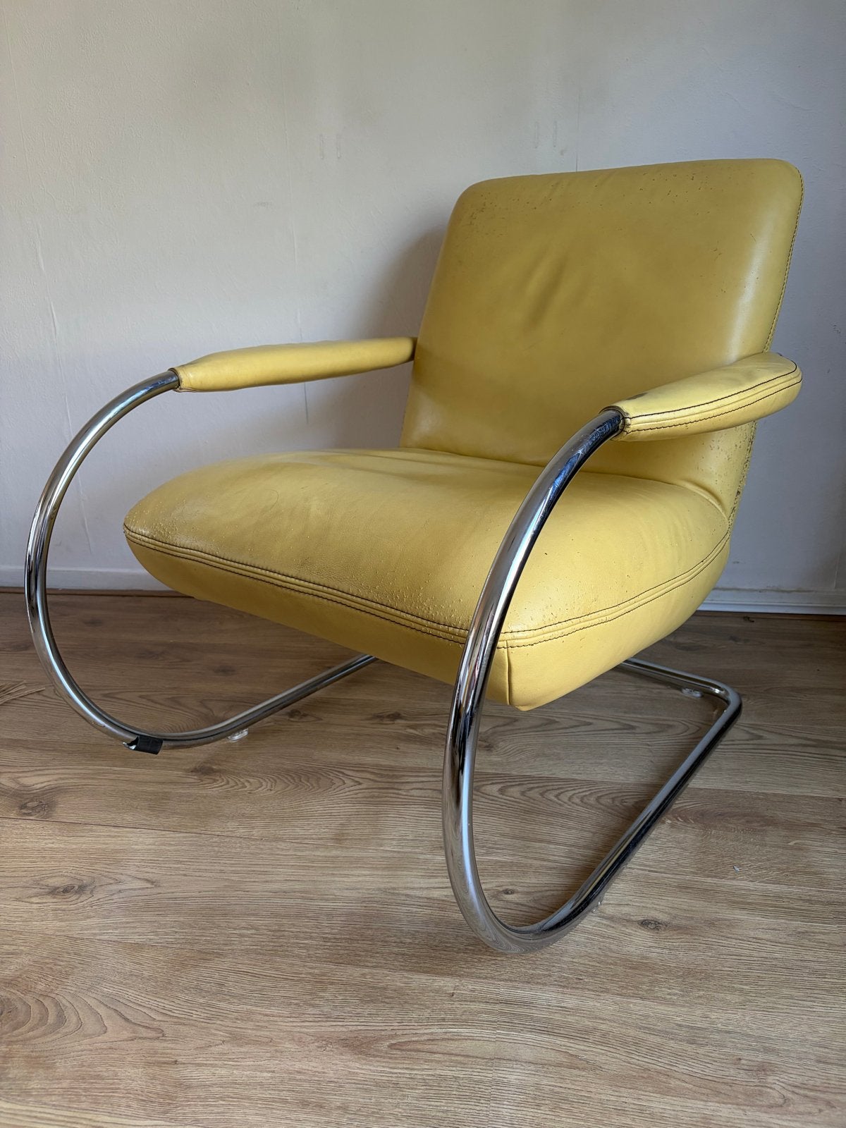 Koinor jingle chair - buisframe fauteuil, Ophalen, Gebruikt, Overige kleuren, Leer