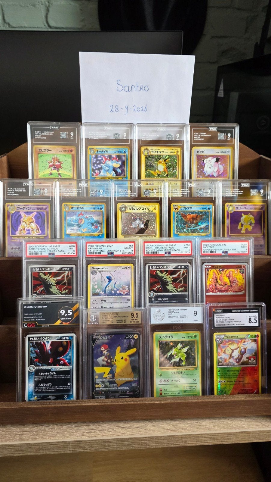 Verschillende Pokémon Slabs PSA, BGS, CGC & TAG