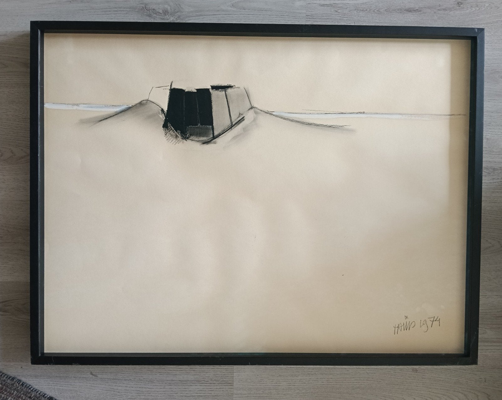 David van de Kop (1937-1994) Abstract ontwerp compositie, Ophalen of Verzenden, Gemengde techniek, Overige onderwerpen