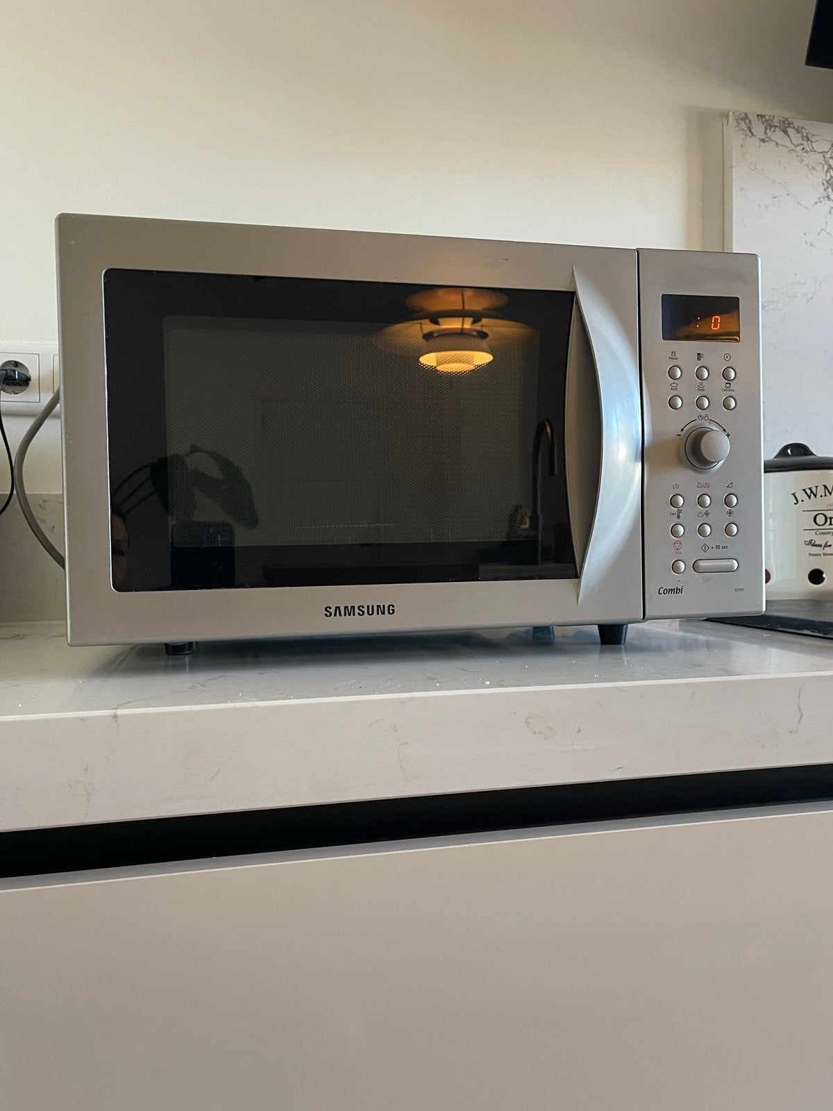 Samsung CE1071 Combi Magnetron - Zilver, Witgoed en Apparatuur, Magnetrons, Ophalen, Combimagnetron, Gebruikt, Grill