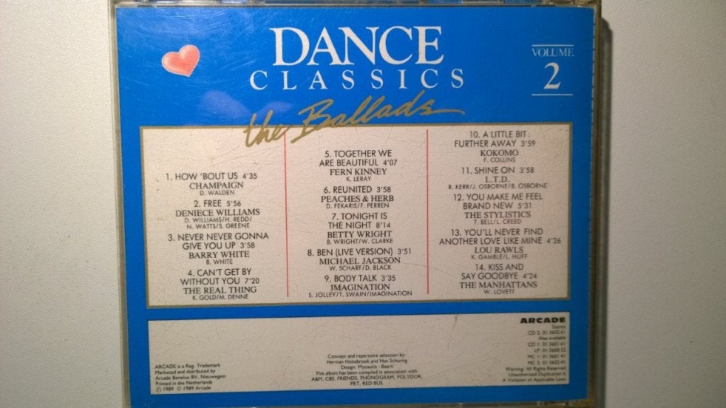 Dance Classics The Ballads Volume 2, Ophalen of Verzenden, Zo goed als nieuw, Dance en House, Album