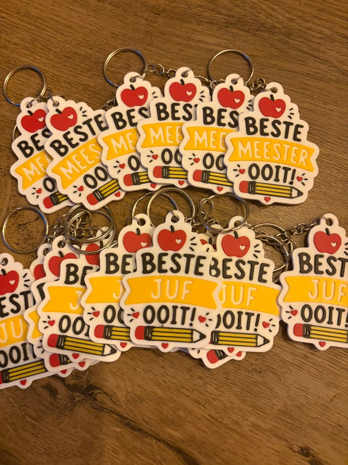 Juf en Meester keychain, Ophalen of Verzenden, Nieuw