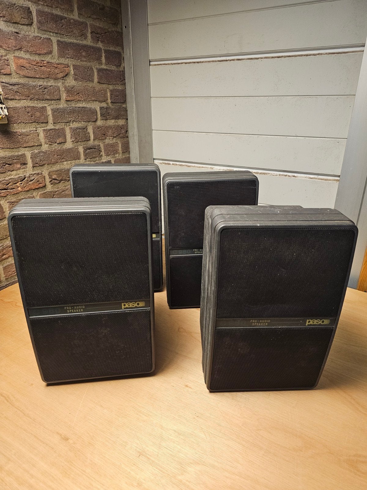 4x PASO C980 professionele Pro-Audio speakers 80W / 150W – M, Ophalen of Verzenden, Overige merken