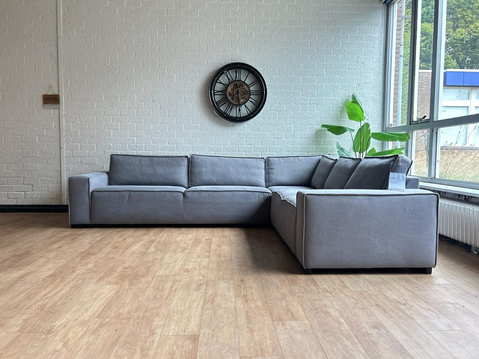 Trendhopper Idaho Hoekbank - Showroommodel - Zinc 167, Luxe, Hoekbank, 75 tot 100 cm, Ophalen of Verzenden