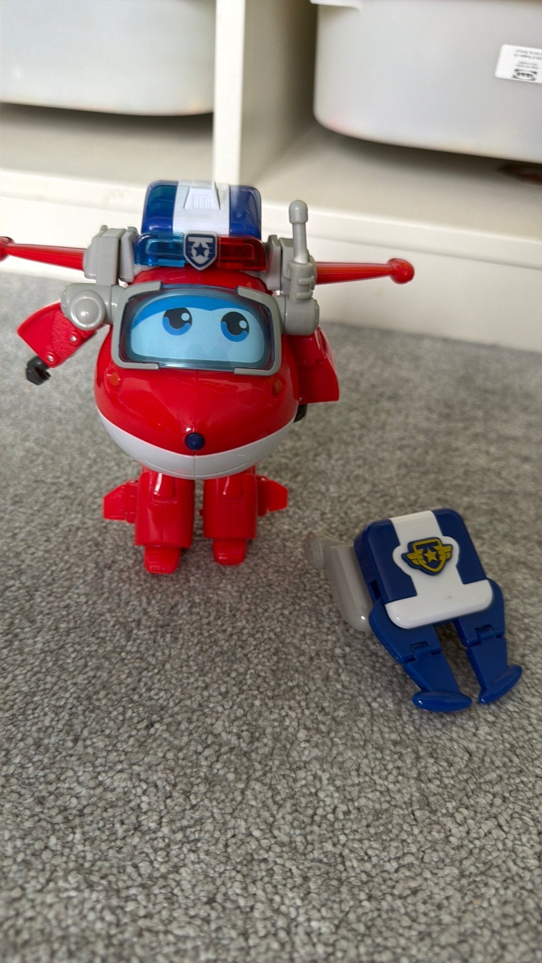 Super Wings Police Patrol Jett, Kinderen en Baby's, Speelgoed | Actiefiguren, Ophalen of Verzenden, Zo goed als nieuw