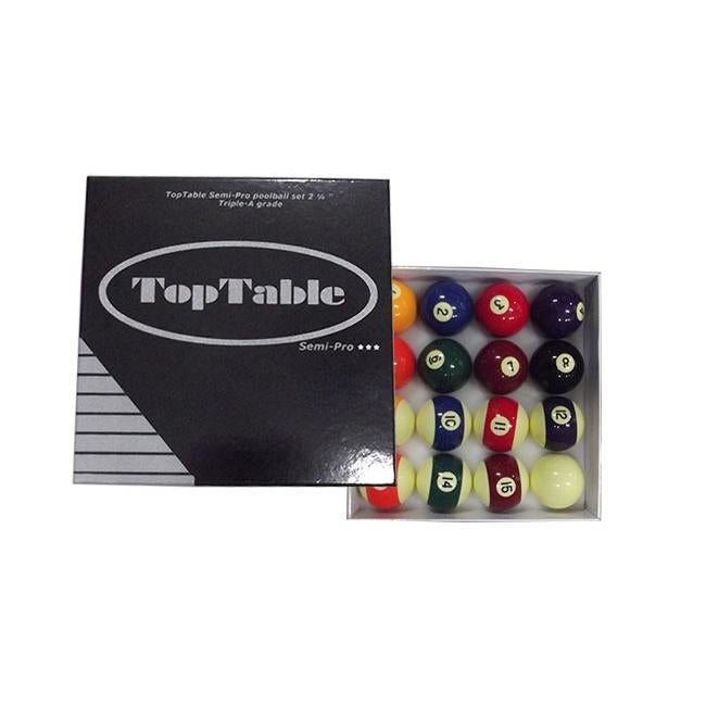 Poolballen TopTable Semi-Pro Triple A-Grade 57,2mm, Sport en Fitness, Biljarten en Poolen, Nieuw, Keu of Ballen, Ophalen of Verzenden
