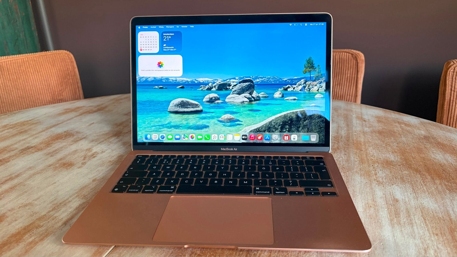 MacBook Air 13 inch 2020 M1 Rose Gold 8GB/256GB SSD, Ophalen, Gebruikt, 256 GB, 8 GB