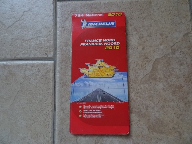 michelin wegenkaart 724 Frankrijk noord, Ophalen of Verzenden, 2000 tot heden, Frankrijk, Landkaart