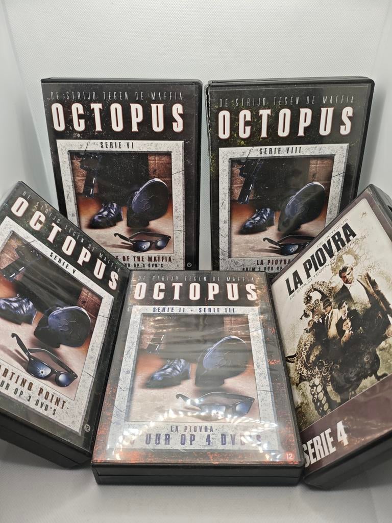 Vijf octopus dvd boxen, Cd's en Dvd's, Dvd's | Tv en Series, Alle leeftijden, Ophalen of Verzenden, Zo goed als nieuw, Actie en Avontuur
