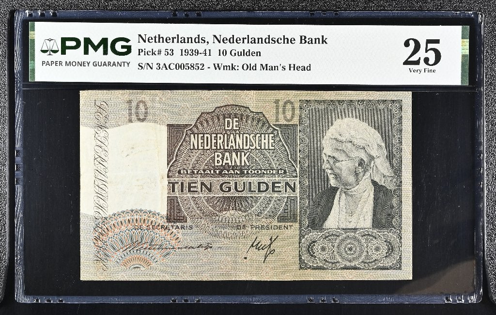 Biljet 10 gulden Emma, 1940 | PMG, Ophalen of Verzenden, 10 gulden
