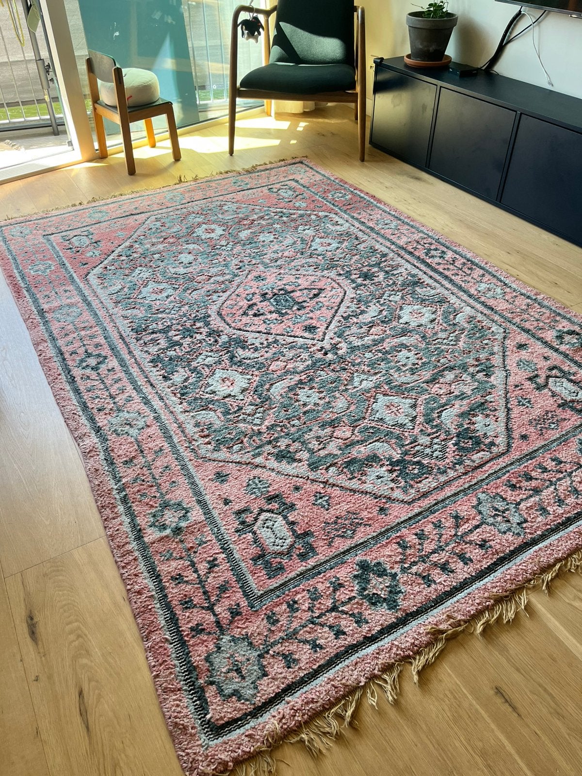 Handgeweven tapijt Ikea 170x245cm, Ophalen, Handgeweven, 200 cm of meer, Blauw