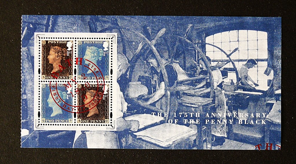UK / Engeland 2015  Penny Black 175 Jaar  / Blok, Verzenden, Gestempeld