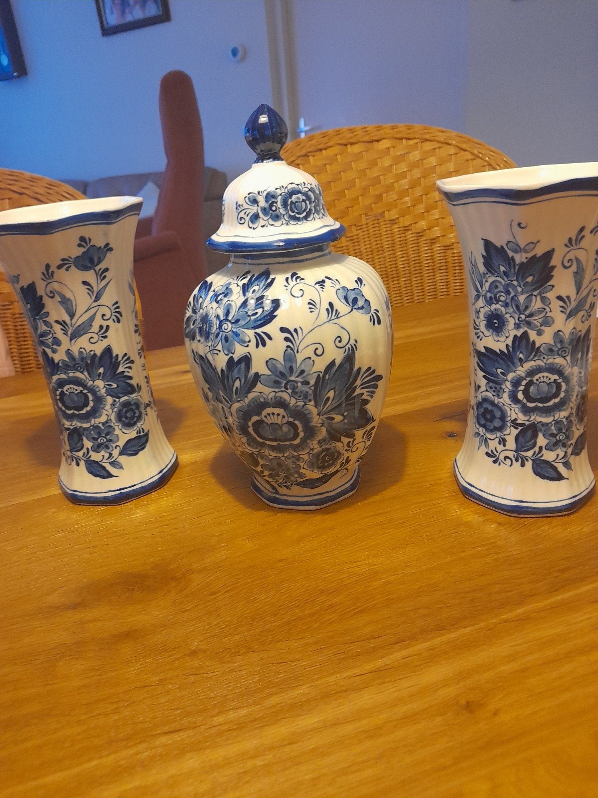 3-delig Delfts Blauw kaststel - Royal Delfts Blauw Handwerk, Antiek en Kunst, Ophalen of Verzenden