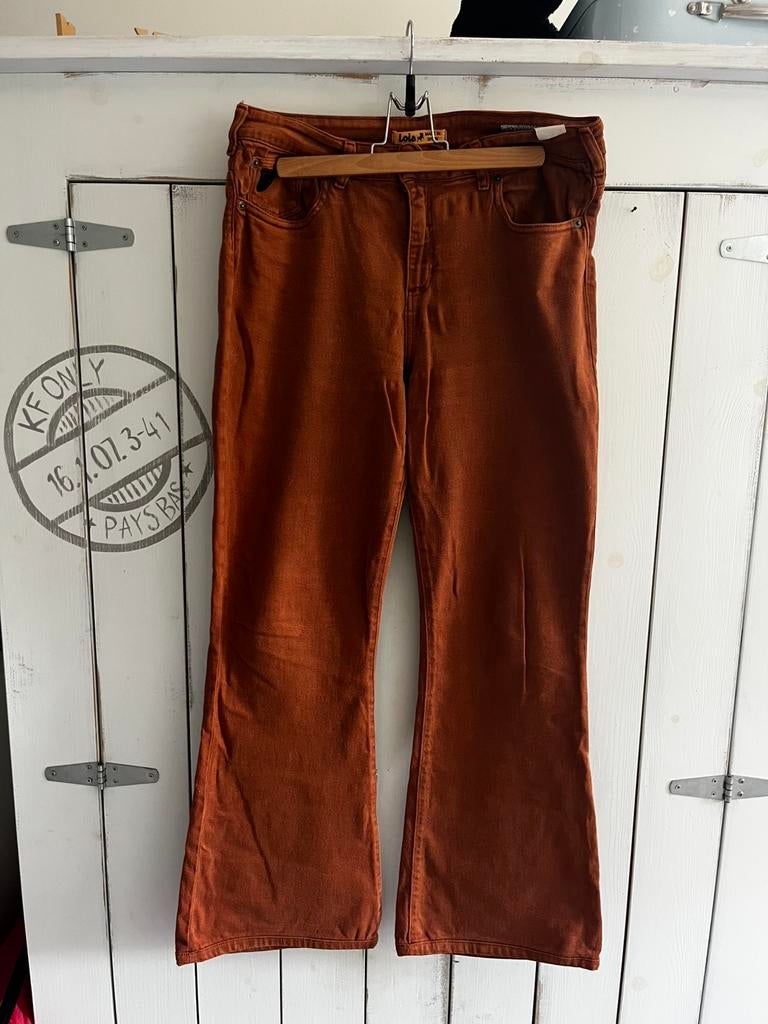 Lois wide leg spijkerbroek bruin  maat 32/32, Maat 38/40 (M), Bruin, Ophalen of Verzenden, Zo goed als nieuw