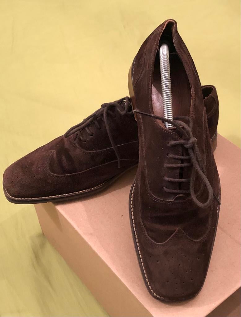 Panama Jack, Spanje, veterschoenen, bruin suède Mt 42, Bruin, Ophalen of Verzenden, Gedragen, Veterschoenen