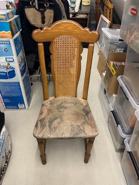 Gratis 4 stoelen, Ophalen, Hout, Gebruikt, Bruin