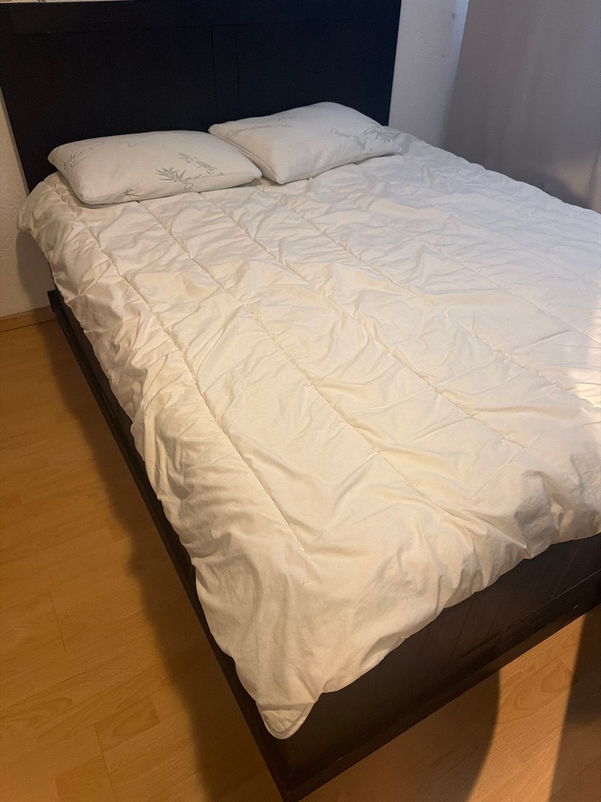 Tweepersoonsbed met opberglades - Zwart, Ophalen, Gebruikt, Zwart, Tweepersoons
