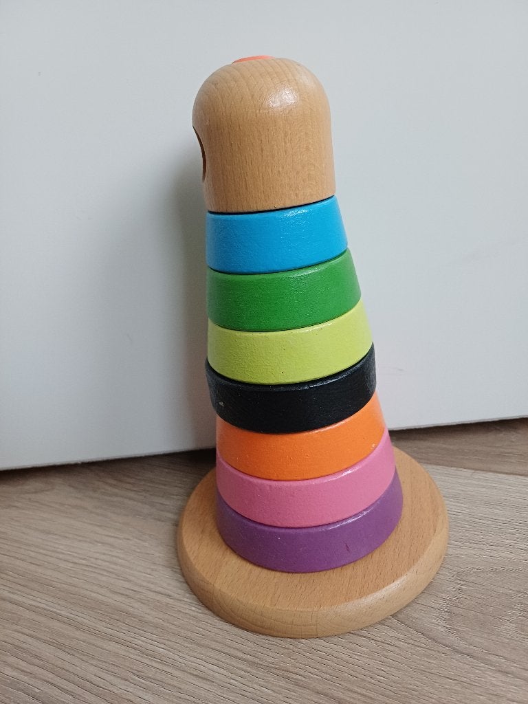 Houten stapeltoren, Ophalen of Verzenden, Zo goed als nieuw, Overige typen